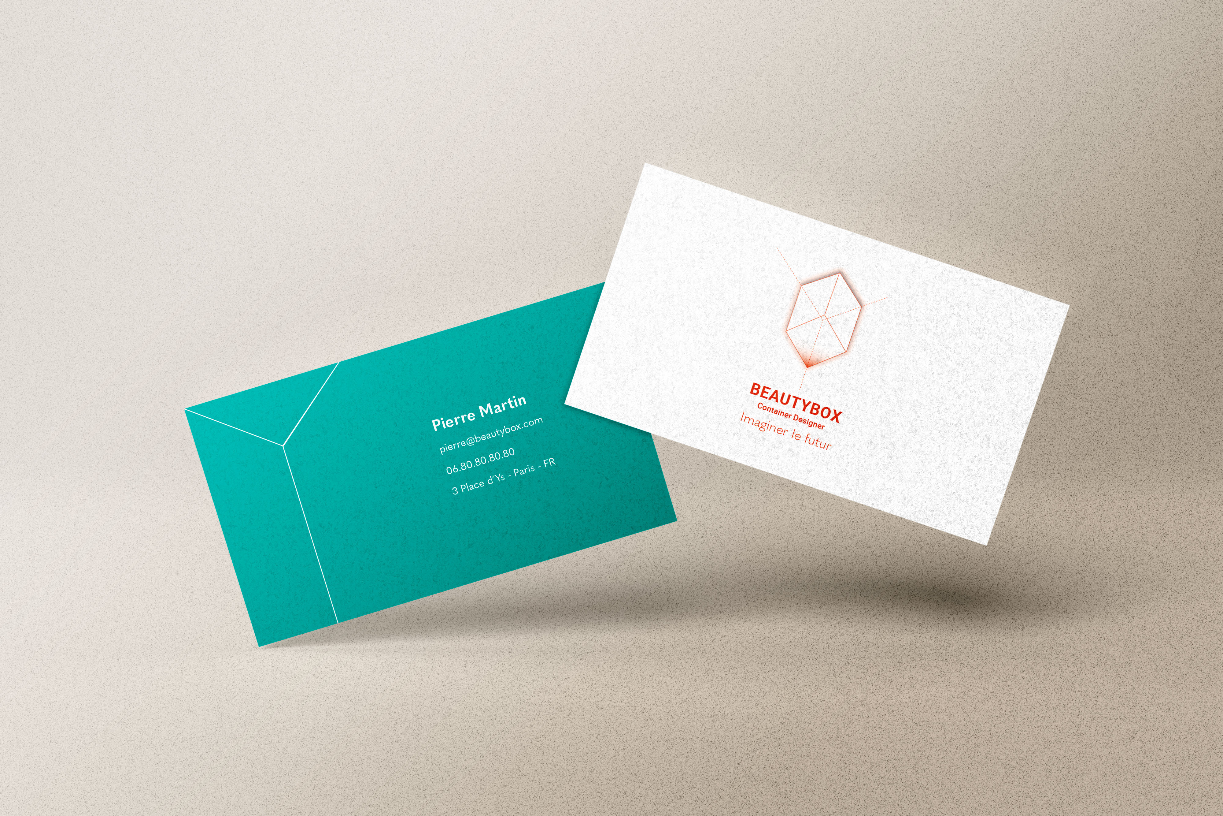 mockup carte de visite beautybox