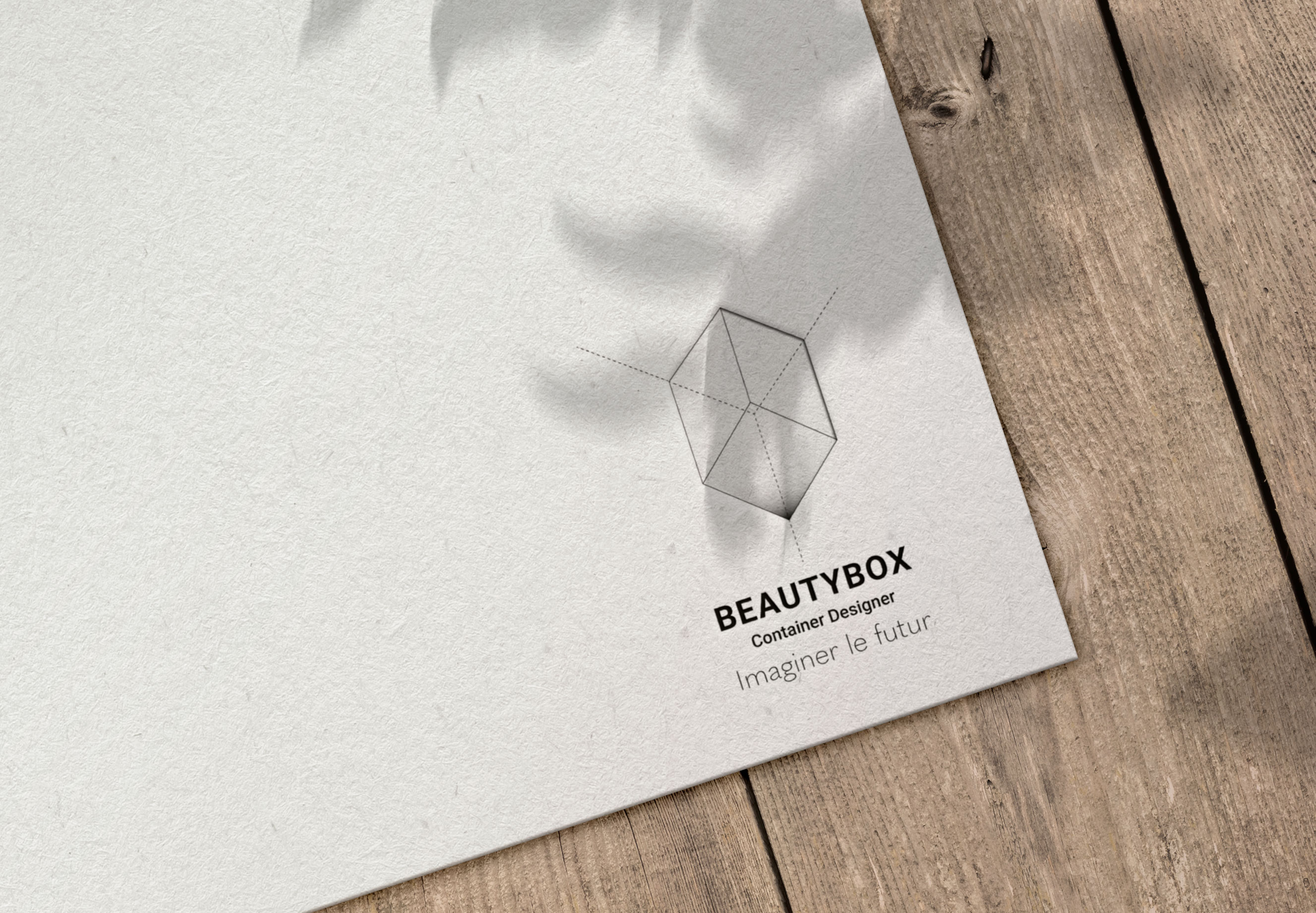 mockup impression logo beautybox